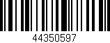 Código de barras (EAN, GTIN, SKU, ISBN): '44350597'