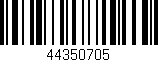 Código de barras (EAN, GTIN, SKU, ISBN): '44350705'