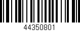 Código de barras (EAN, GTIN, SKU, ISBN): '44350801'