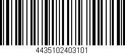 Código de barras (EAN, GTIN, SKU, ISBN): '4435102403101'