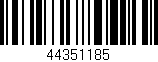 Código de barras (EAN, GTIN, SKU, ISBN): '44351185'