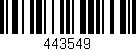 Código de barras (EAN, GTIN, SKU, ISBN): '443549'