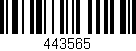Código de barras (EAN, GTIN, SKU, ISBN): '443565'