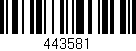 Código de barras (EAN, GTIN, SKU, ISBN): '443581'