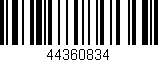 Código de barras (EAN, GTIN, SKU, ISBN): '44360834'
