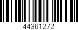 Código de barras (EAN, GTIN, SKU, ISBN): '44361272'