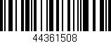 Código de barras (EAN, GTIN, SKU, ISBN): '44361508'