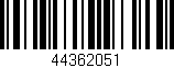 Código de barras (EAN, GTIN, SKU, ISBN): '44362051'