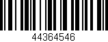 Código de barras (EAN, GTIN, SKU, ISBN): '44364546'