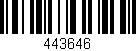 Código de barras (EAN, GTIN, SKU, ISBN): '443646'