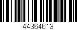 Código de barras (EAN, GTIN, SKU, ISBN): '44364613'