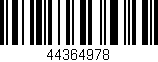 Código de barras (EAN, GTIN, SKU, ISBN): '44364978'