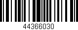 Código de barras (EAN, GTIN, SKU, ISBN): '44366030'