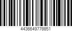 Código de barras (EAN, GTIN, SKU, ISBN): '4436649778851'
