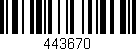 Código de barras (EAN, GTIN, SKU, ISBN): '443670'