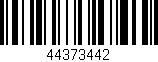 Código de barras (EAN, GTIN, SKU, ISBN): '44373442'