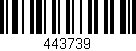 Código de barras (EAN, GTIN, SKU, ISBN): '443739'