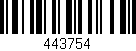 Código de barras (EAN, GTIN, SKU, ISBN): '443754'