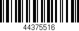 Código de barras (EAN, GTIN, SKU, ISBN): '44375516'