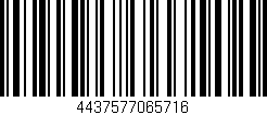 Código de barras (EAN, GTIN, SKU, ISBN): '4437577065716'