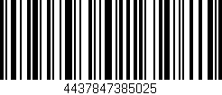 Código de barras (EAN, GTIN, SKU, ISBN): '4437847385025'