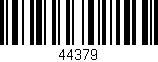 Código de barras (EAN, GTIN, SKU, ISBN): '44379'