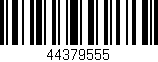 Código de barras (EAN, GTIN, SKU, ISBN): '44379555'