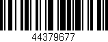 Código de barras (EAN, GTIN, SKU, ISBN): '44379677'