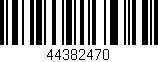Código de barras (EAN, GTIN, SKU, ISBN): '44382470'