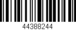 Código de barras (EAN, GTIN, SKU, ISBN): '44388244'