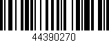 Código de barras (EAN, GTIN, SKU, ISBN): '44390270'