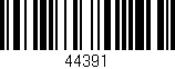 Código de barras (EAN, GTIN, SKU, ISBN): '44391'