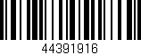 Código de barras (EAN, GTIN, SKU, ISBN): '44391916'