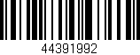 Código de barras (EAN, GTIN, SKU, ISBN): '44391992'
