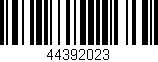 Código de barras (EAN, GTIN, SKU, ISBN): '44392023'