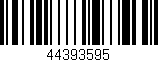 Código de barras (EAN, GTIN, SKU, ISBN): '44393595'