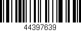 Código de barras (EAN, GTIN, SKU, ISBN): '44397639'
