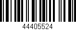Código de barras (EAN, GTIN, SKU, ISBN): '44405524'