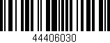 Código de barras (EAN, GTIN, SKU, ISBN): '44406030'