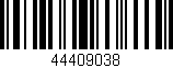 Código de barras (EAN, GTIN, SKU, ISBN): '44409038'
