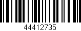 Código de barras (EAN, GTIN, SKU, ISBN): '44412735'