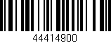 Código de barras (EAN, GTIN, SKU, ISBN): '44414900'