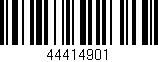 Código de barras (EAN, GTIN, SKU, ISBN): '44414901'