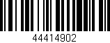 Código de barras (EAN, GTIN, SKU, ISBN): '44414902'