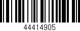 Código de barras (EAN, GTIN, SKU, ISBN): '44414905'
