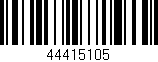 Código de barras (EAN, GTIN, SKU, ISBN): '44415105'