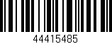 Código de barras (EAN, GTIN, SKU, ISBN): '44415485'
