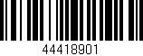 Código de barras (EAN, GTIN, SKU, ISBN): '44418901'