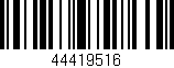 Código de barras (EAN, GTIN, SKU, ISBN): '44419516'
