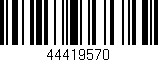 Código de barras (EAN, GTIN, SKU, ISBN): '44419570'